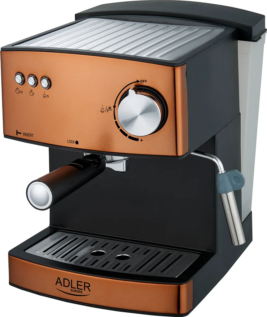 Adler Espressomaschine | Kaffeemaschine | Milchaufschäumer | Cappuccinomaschine | Siebträger Espressomaschine | Elektrische Espressomaschine | Bronze Design | 1,6L Wassertank | 850 Watt |15 Bar | 11 Adler Espressomaschine | Kaffeemaschine | Milchaufschäumer | Cappuccinomaschine | Siebträger Espressomaschine | Elektrische Espressomaschine | Bronze Design | 1,6L Wassertank | 850 Watt |15 Bar | – Bild 11