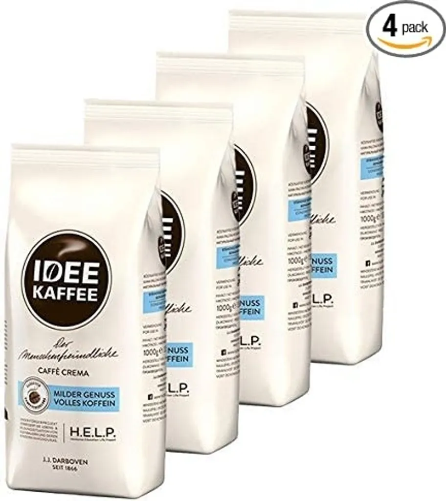 Idee Kaffee - Caffè Crema Bohnen - 4x 1kg 2 Idee Kaffee - Caffè Crema Bohnen - 4x 1kg – Bild 2