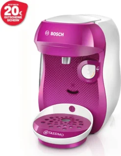 Bosch TASSIMO HAPPY Wild Purple +20 € Gutschein 1400 Watt 0,7 Liter Wassertank 23 Bosch TASSIMO HAPPY Wild Purple +20 € Gutschein 1400 Watt 0,7 Liter Wassertank -De’Longhi Verkaufsgeschäft fd1a01907953b86199fdb209885b60ff