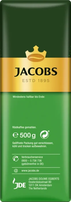 Jacobs Filterkaffee Auslese Klassisch | Gemahlen | 500g -De’Longhi Verkaufsgeschäft ff3c7f9ca98666ac18aac6d67be8608a
